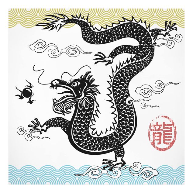 Tavlor andlig Asian Dragon