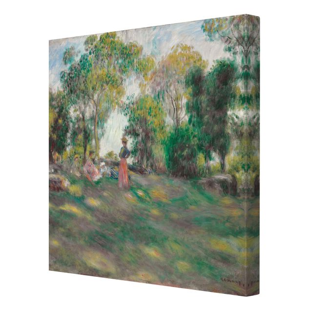 Canvastavlor Arkitektur och Skyline Auguste Renoir - Landscape With Figures