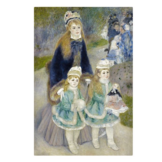 Canvastavlor konstutskrifter Auguste Renoir - Mother and Children (The Walk)