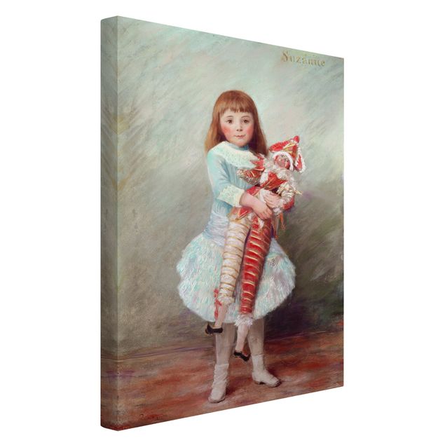 Konstutskrifter Auguste Renoir - Suzanne with Harlequin Puppet
