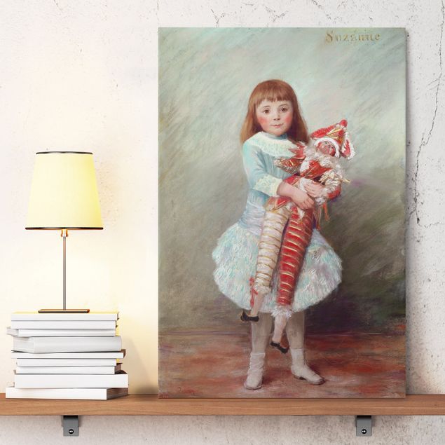 Kök dekoration Auguste Renoir - Suzanne with Harlequin Puppet
