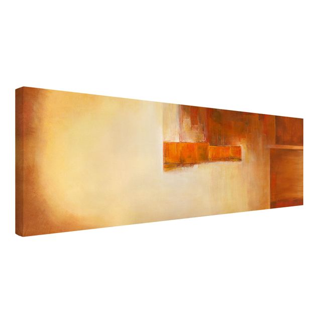 Canvastavlor abstrakt Balance Orange Brown