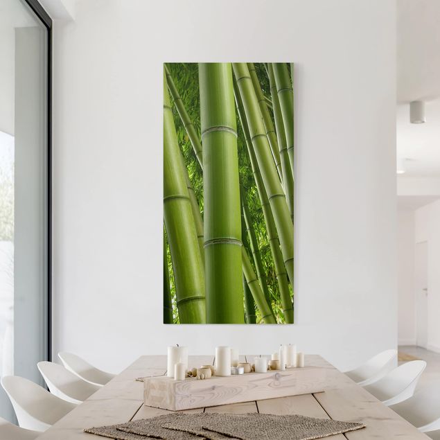 Canvastavlor bambu Bamboo Trees