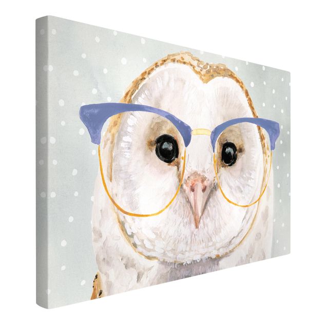 Tavlor djur Animals With Glasses - Owl