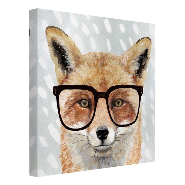Tavlor djur Animals With Glasses - Fox