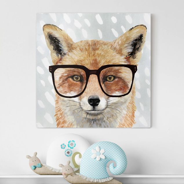 Inredning av barnrum Animals With Glasses - Fox