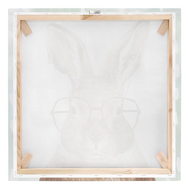 Canvastavlor Animals With Glasses - Rabbit