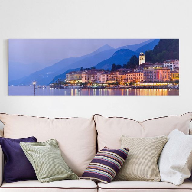 Canvastavlor Italien Bellagio On Lake Como