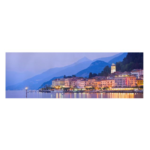 Tavlor landskap Bellagio On Lake Como