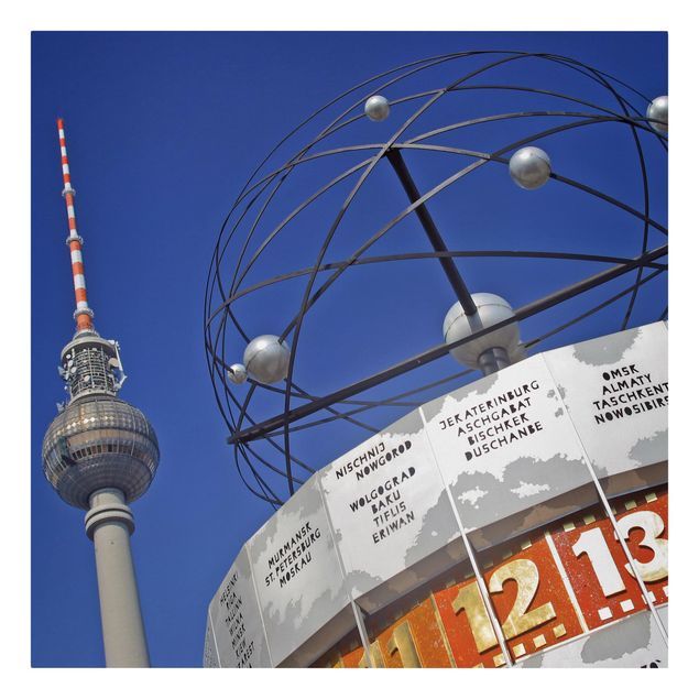 Tavlor arkitektur och skyline Berlin Alexanderplatz