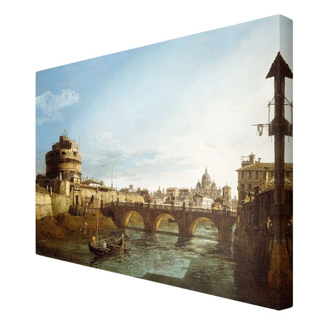 Konstutskrifter Bernardo Bellotto - View of Rome looking West