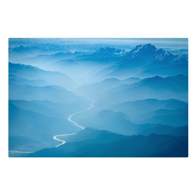 Canvastavlor landskap View Over The Himalayas