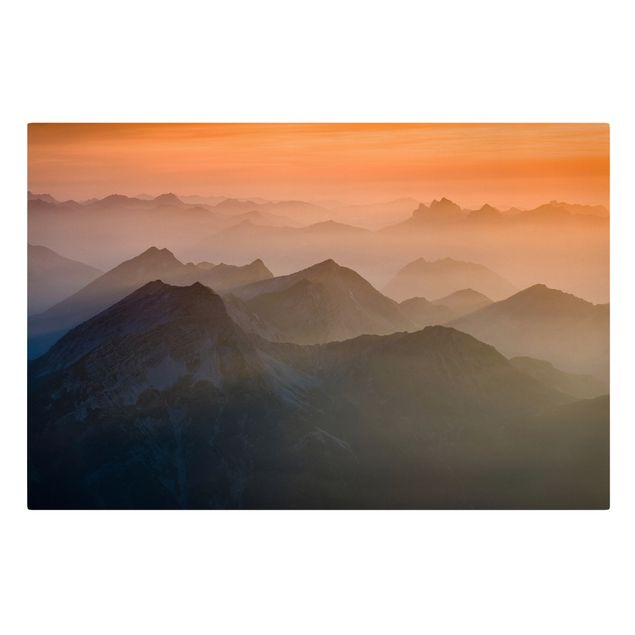 Tavlor landskap View From The Zugspitze Mountain