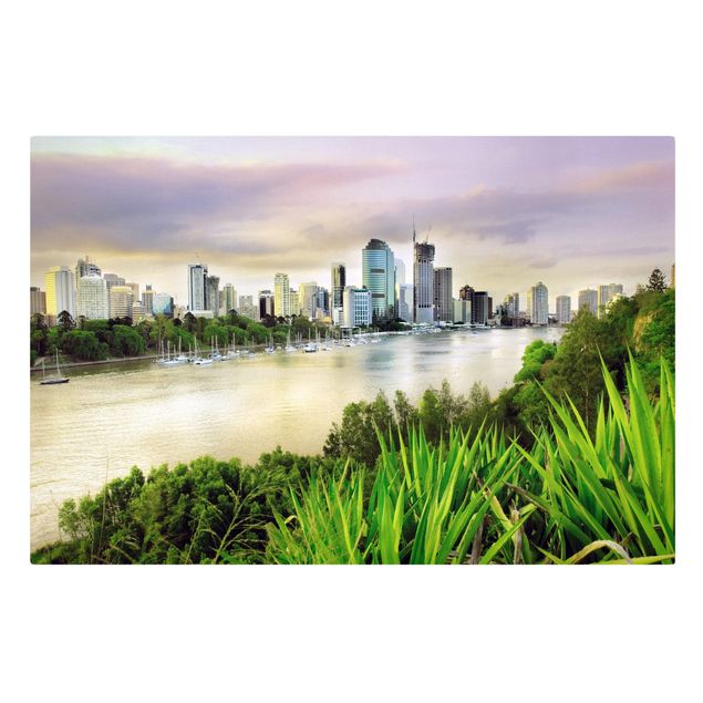 Tavlor arkitektur och skyline Brisbane