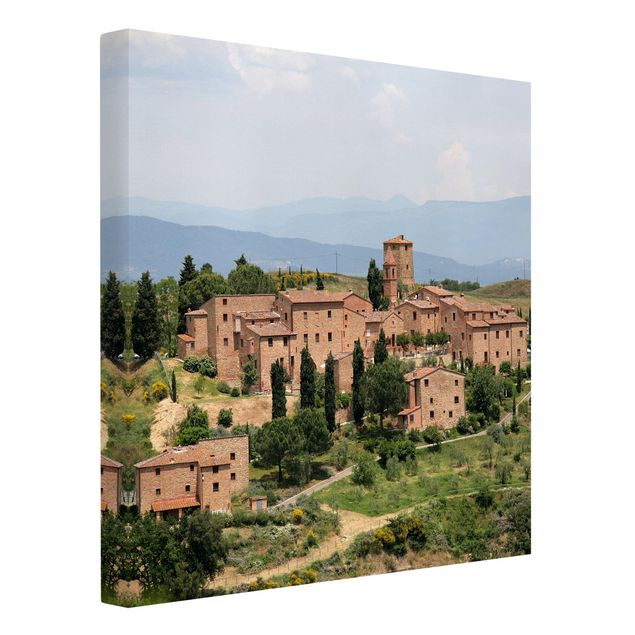 Canvastavlor bergen Charming Tuscany