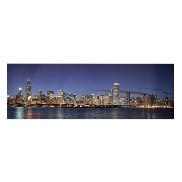 Tavlor Chicago Skyline At Night