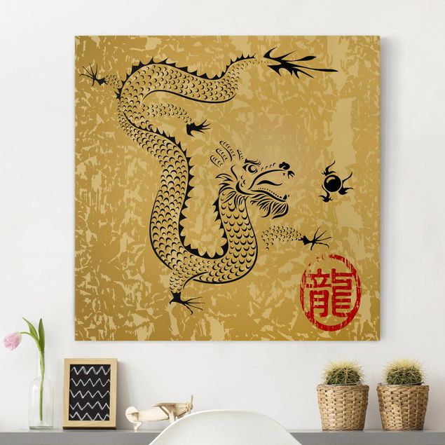 Kök dekoration Chinese Dragon