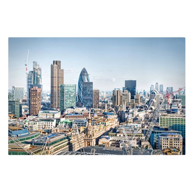 Tavlor arkitektur och skyline City Of London