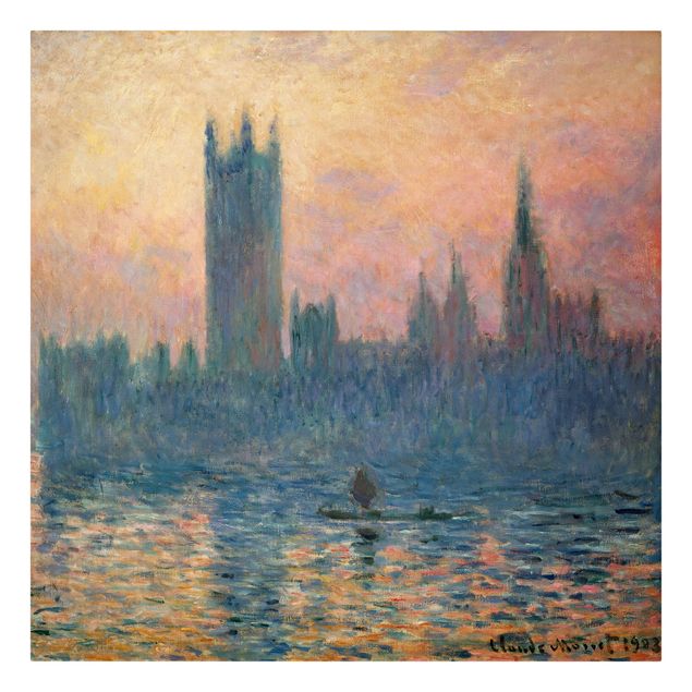 Konstutskrifter Claude Monet - London Sunset