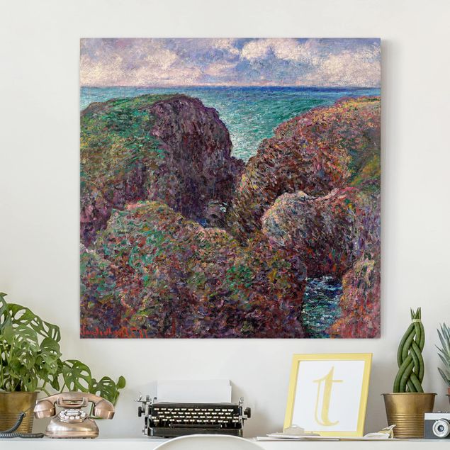 Konststilar Impressionism Claude Monet - Group of Rocks at Port-Goulphar