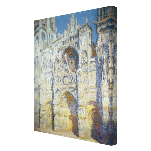 Canvastavlor Arkitektur och Skyline Claude Monet - Portal of the Cathedral of Rouen