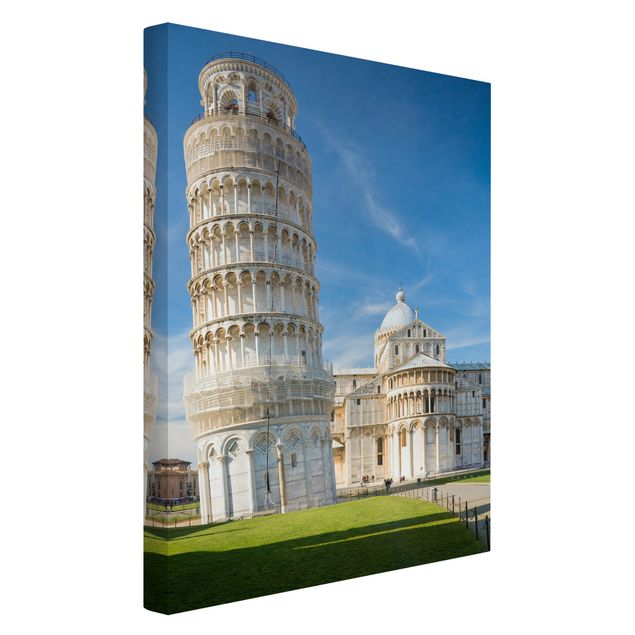 Canvastavlor Arkitektur och Skyline The Leaning Tower of Pisa