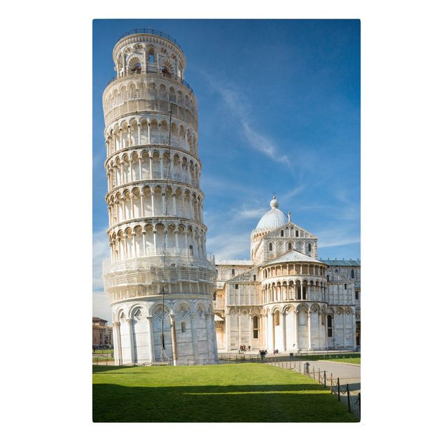 Tavlor arkitektur och skyline The Leaning Tower of Pisa