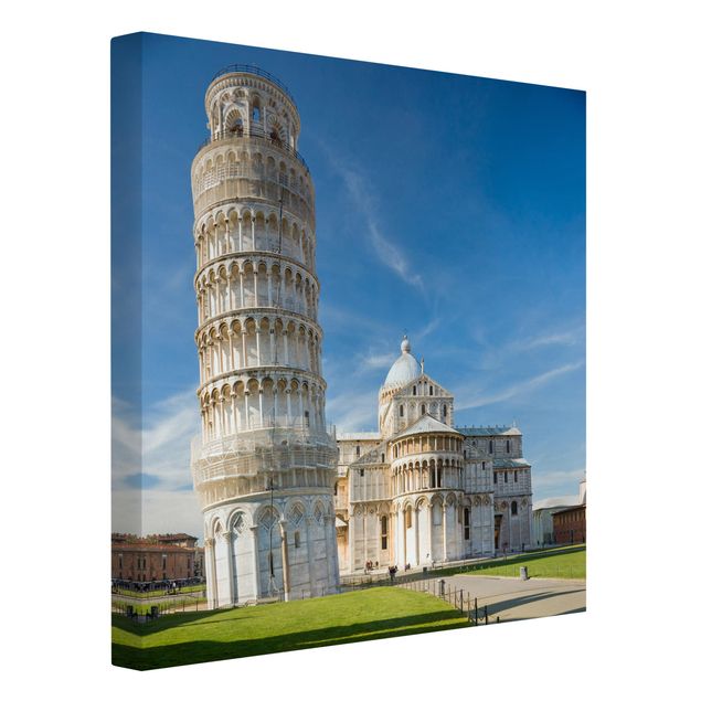 Canvastavlor Arkitektur och Skyline The Leaning Tower of Pisa