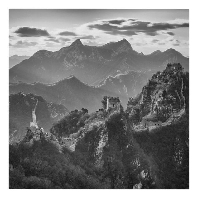 Canvastavlor svart och vitt The Great Chinese Wall II