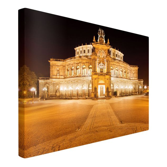 Tavlor arkitektur och skyline Dresden Opera House