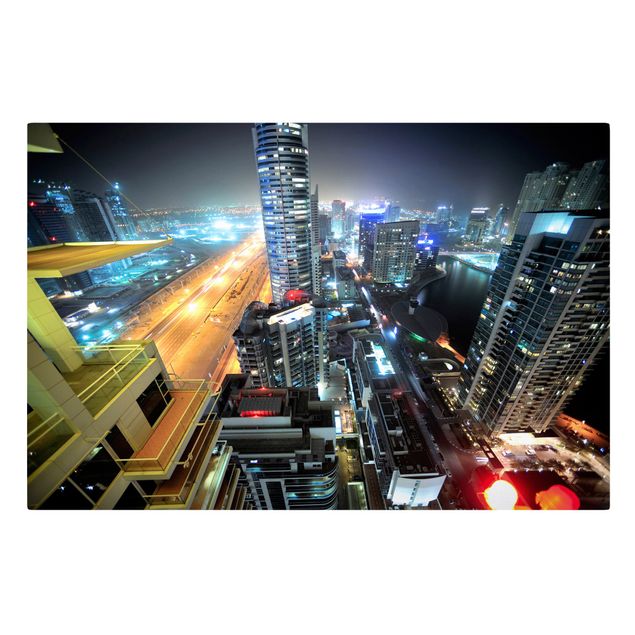 Canvastavlor Arkitektur och Skyline Dubai Lights