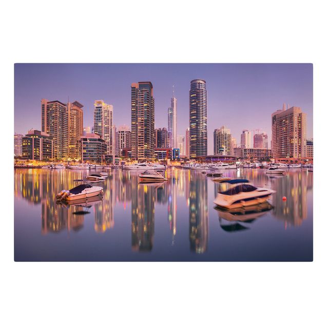 Canvastavlor Arkitektur och Skyline Dubai Skyline And Marina
