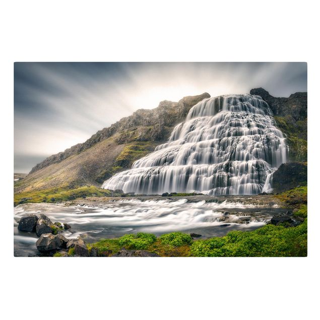 Tavlor landskap Dynjandi Waterfall