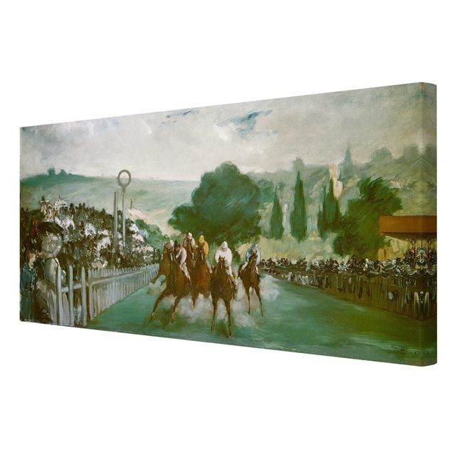 Konstutskrifter Edouard Manet - Races At Longchamp