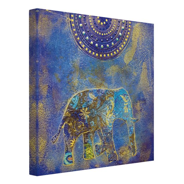 Canvastavlor sten utseende Elephant In Marrakech