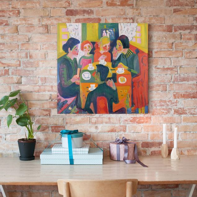 Canvastavlor kaffe Ernst Ludwig Kirchner - Coffee Table