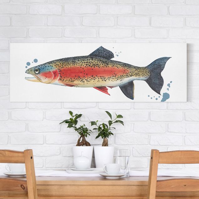 Canvastavlor fisk Color Catch - Trout