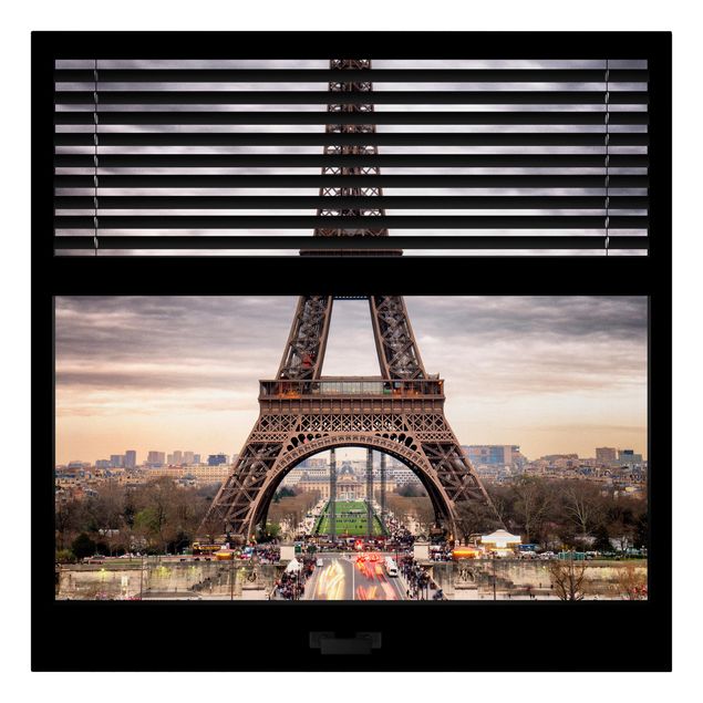 Tavlor arkitektur och skyline Window Blinds View - Eiffel Tower Paris