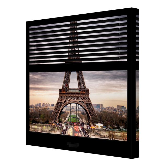 Tavlor modernt Window Blinds View - Eiffel Tower Paris