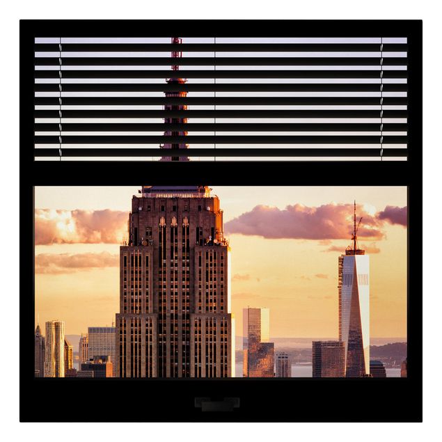 Tavlor arkitektur och skyline Window View Blind - Empire State Building New York