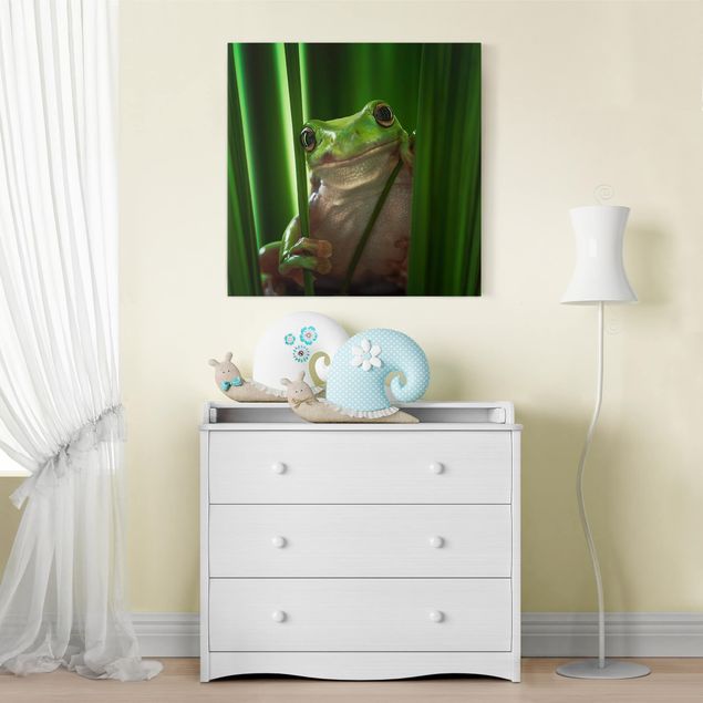 Canvastavlor grodor Merry Frog