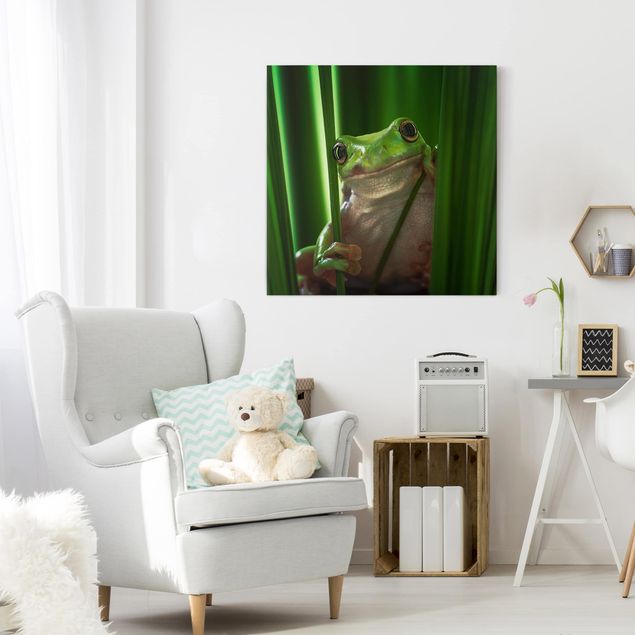 Canvastavlor djur Merry Frog