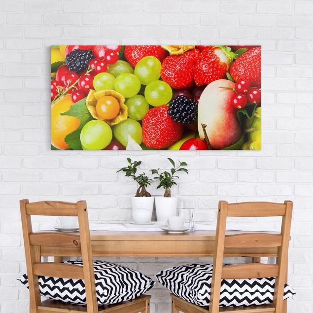 Canvastavlor grönsaker och frukt Fruit Basket