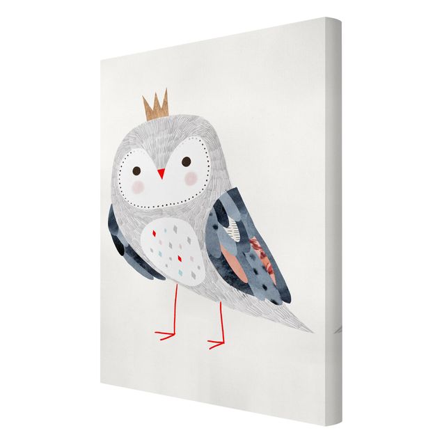 Canvastavlor Crowned Owl Light