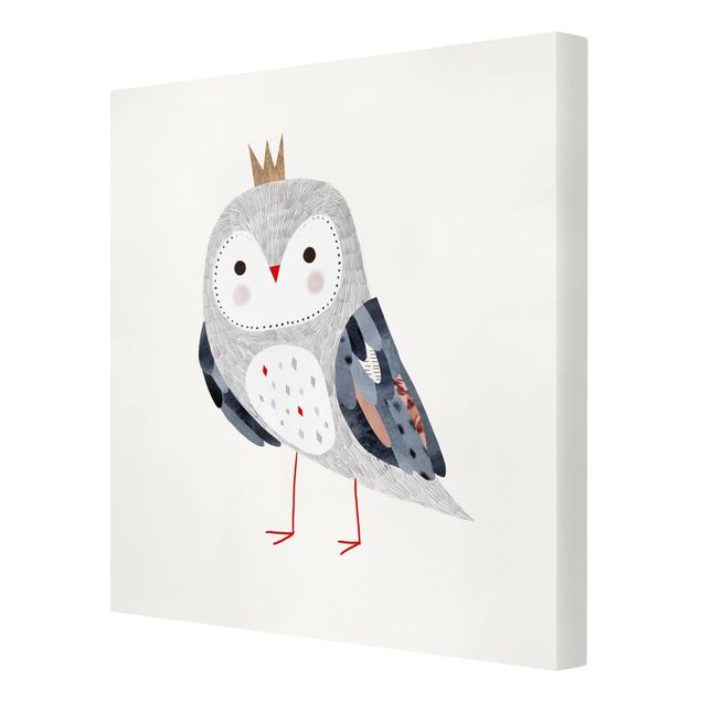 Canvastavlor Crowned Owl Light