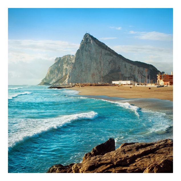 Tavlor stränder Gibraltar By The Sea