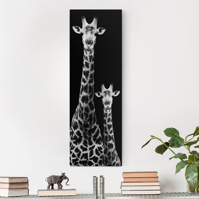 Tavlor Afrika Giraffe Duo Black And White