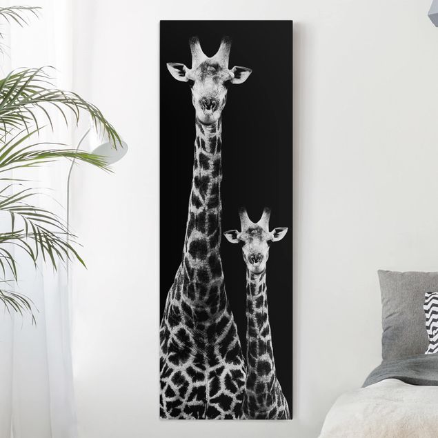 Kök dekoration Giraffe Duo Black And White