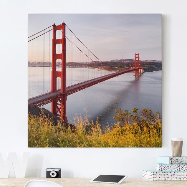 Canvastavlor Arkitektur och Skyline Golden Gate Bridge In San Francisco