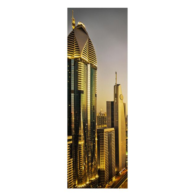 Canvastavlor Arkitektur och Skyline Golden Dubai